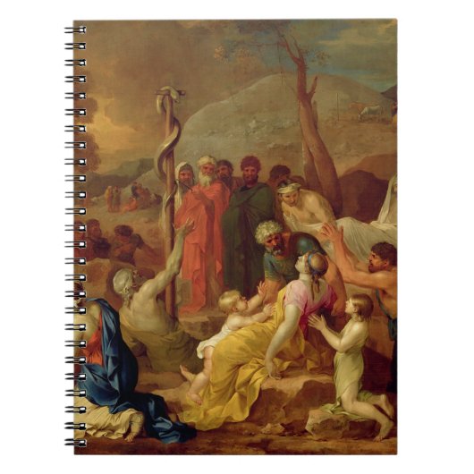 モーゼおよび真ちゅう製の蛇、c.1653-54 (カリフォルニアの油 ノートブック (正面)