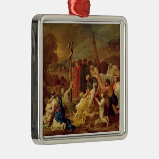 モーゼおよび真ちゅう製の蛇、c.1653-54 (カリフォルニアの油 メタルオーナメント (右)