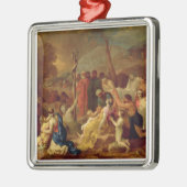 モーゼおよび真ちゅう製の蛇、c.1653-54 (カリフォルニアの油 メタルオーナメント (左)