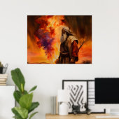 モーゼと燃えている茂み ポスター (ホームオフィス)