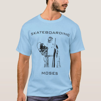 モーゼのスケートボードをする元のデザイン Tシャツ