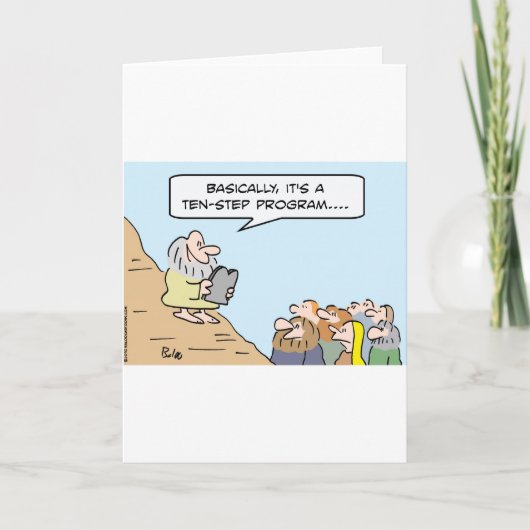 モーゼの命令10のステッププログラム カード (正面)