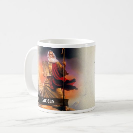 モーゼの歴史的マグ コーヒーマグカップ (正面左)