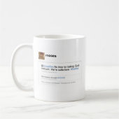 モーゼのTwitterのマグ コーヒーマグカップ (左)