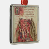 モーゼはイスラエル共和国の子供を導きます メタルオーナメント (右)