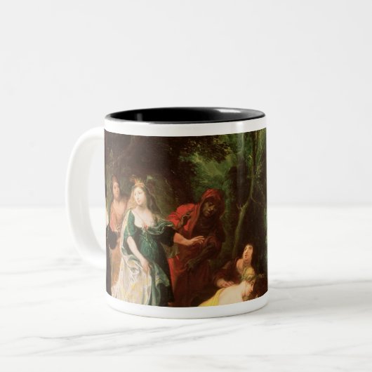 モーゼを発見しているファラオの娘 ツートーンマグカップ (正面左)