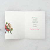 モーゼコロラドおもしろいクリスマスグリーティングカード カード (内部)