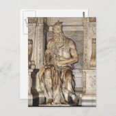 モーゼスバイミケランジェロ,ローマ ポストカード (正面/裏面)