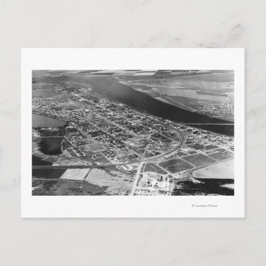 モーゼスレイク、WA 町の航空写真 ポストカード (正面)