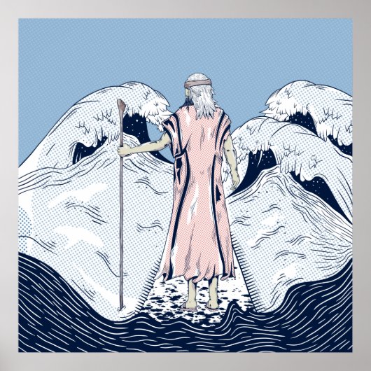 モーゼス紅海を分ける ポスター (正面)