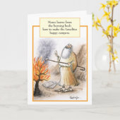 モーゼホウキグサのマシュマロのバースデー・カード カード (黄色い花)