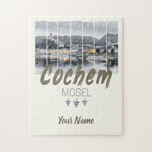 モーゼル川の宝石 ドイツ・コッヘム ヴィンテージ・スーベニア ジグソーパズル (縦)