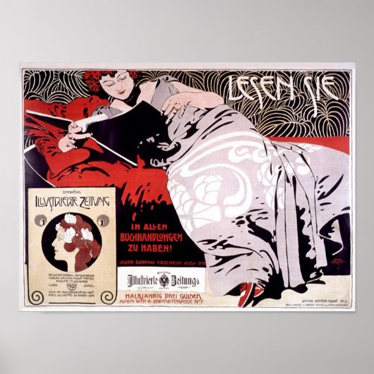 モーゼル1900ヴィンテージフランスの広告ズ ポスター (正面)