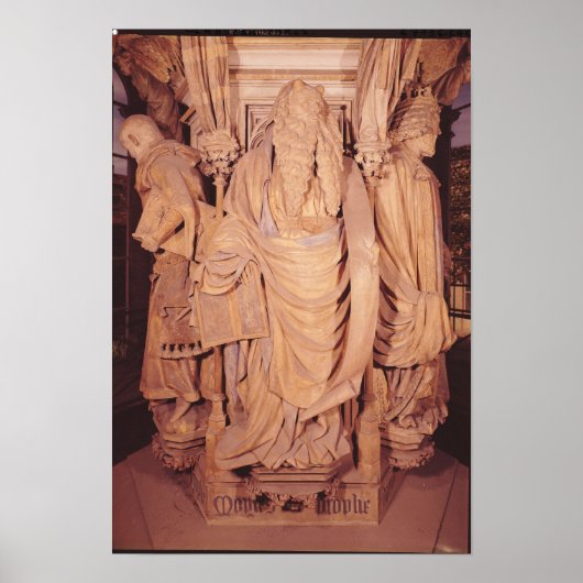 モーゼ、六角形の台座からの詳細 ポスター (正面)