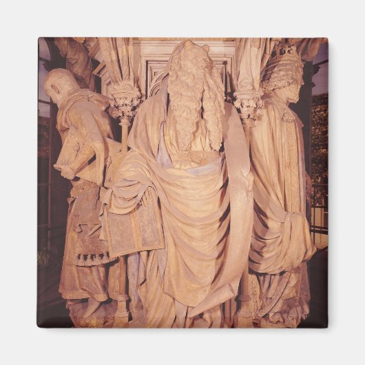 モーゼ、六角形の台座からの詳細 マグネット (正面)