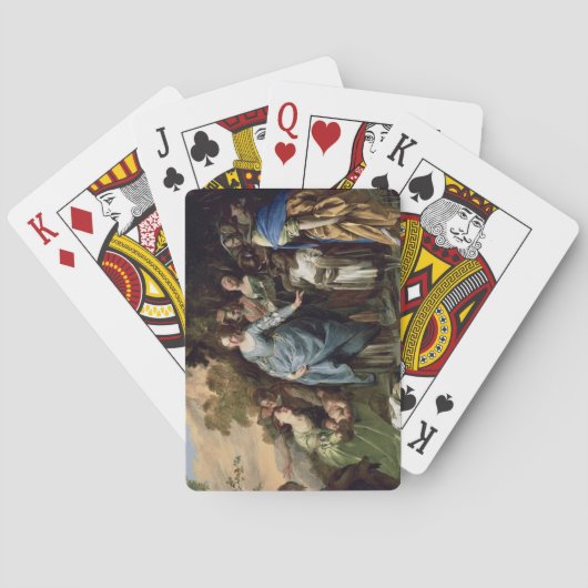 モーゼ、c.1650-56 (キャンバスの油)の見つけること トランプ (裏面)