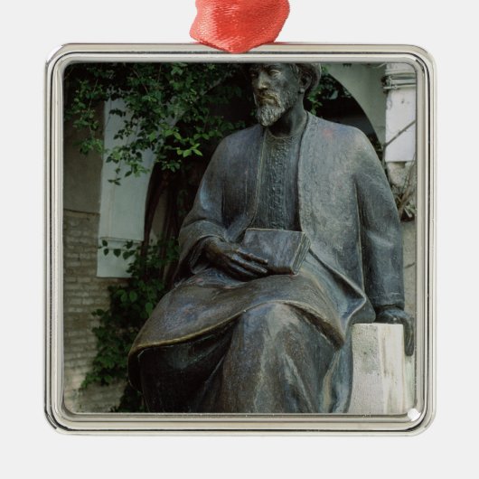 モーゼMaimonidesの彫像 メタルオーナメント (正面)
