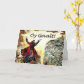 モーゼOy Gevalt! カード (黄色い花)