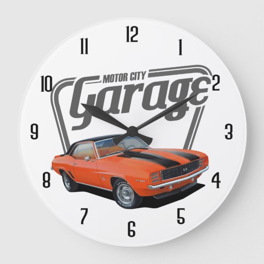 モータリングシティ ラージ壁時計 (正面)