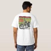 モーターを備えられるカスタムによってはw/pictureが自転車に乗ります tシャツ (裏面フル)