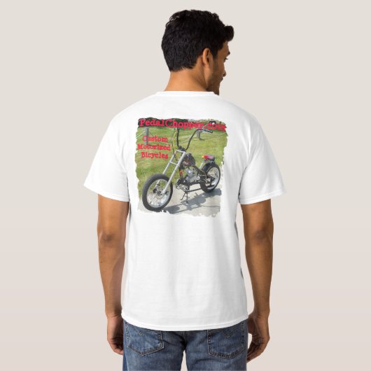モーターを備えられるカスタムによってはw/pictureが自転車に乗ります tシャツ (裏面フル)