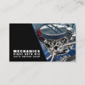 モーターエンジン、自動整備士と修理 名刺 (正面)