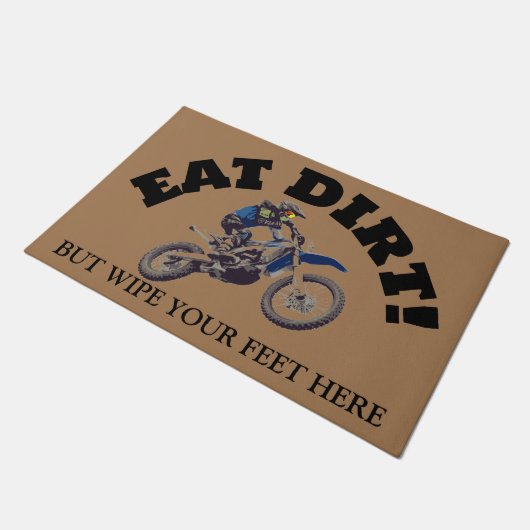 モータークロステーマパーソナライズされた形式 ドアマット (アングル)