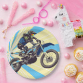 モータークロスライダー紙プレート9イン ペーパープレート (パーティー)