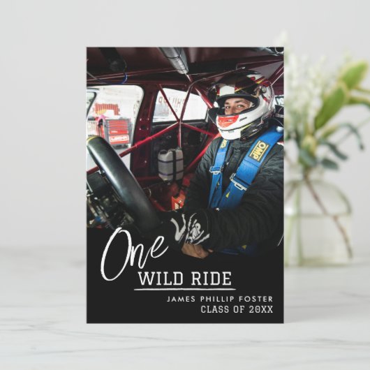 モータークロス卒業発表招待状 招待状 (スタンド正面)