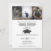 モータークロス卒業発表招待状 招待状 (裏面)