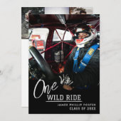 モータークロス卒業発表招待状 招待状 (正面/裏面)