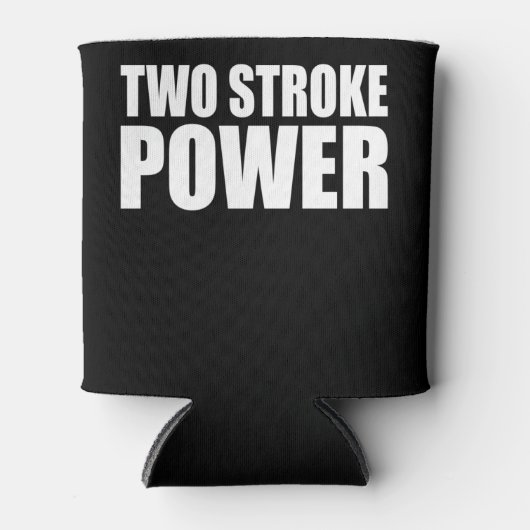 モータークロス2ストロークパワードライバイライダーTシャツ 缶クーラー (正面)