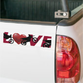 モータークロス、バイク、バンパーとアイスチェストのシール バンパーステッカー (トラック上)