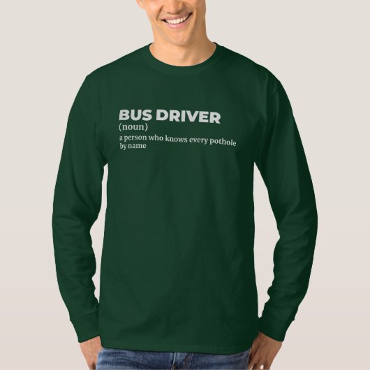 モーターコーチドライバー定義Tシャツ Tシャツ (正面)