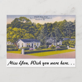 モーターコート、ブルンスウィック、ジョージア ポストカード