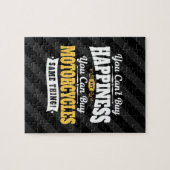 モーターサイクリストはMotorcyclを買うことができます幸福を買うことができません ジグソーパズル (横)