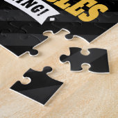 モーターサイクリストはMotorcyclを買うことができます幸福を買うことができません ジグソーパズル (側面)