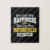 モーターサイクリストはMotorcyclを買うことができます幸福を買うことができません ジグソーパズル (縦)