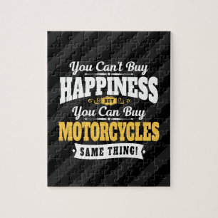 モーターサイクリストはMotorcyclを買うことができます幸福を買うことがで ジグソーパズル