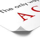 モーターサイクルスポーツ達成引用文 やる気を起こさせる ポスター (角)