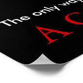 モーターサイクルスポーツ達成引用文 やる気を起こさせる ポスター (角)