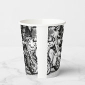 モーターサイクルバイクバイクもしくは自転車に乗る人ライドライダー 紙コップ (左)