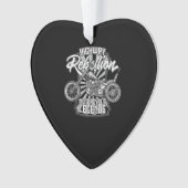 モーターサイクルレジェンドオンザハイウェイアートギフト オーナメント (正面)