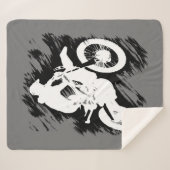 モーターサイクルレース競技モトクロスバイク シェルパブランケット (正面(横))