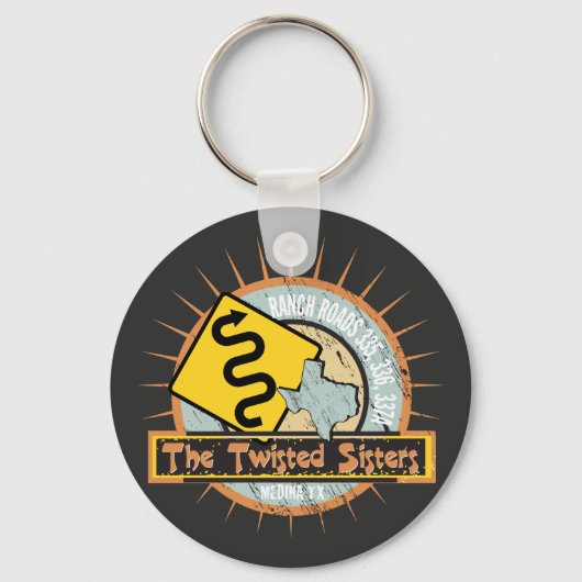 モーターサイクルロードザツイストシスターズ キーホルダー (正面)