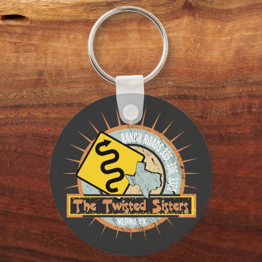 モーターサイクルロードザツイストシスターズ キーホルダー (正面)