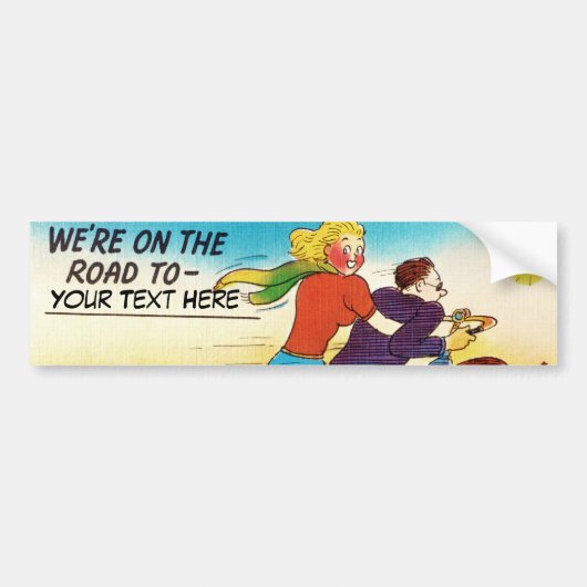 モーターサイクルロードトリップ バンパーステッカー (正面)