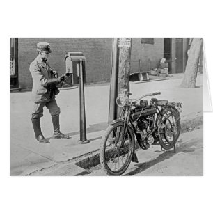 モーターサイクル郵便配達員 1909年