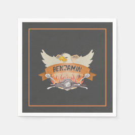 モーターサイクル スタンダードカクテルナプキン