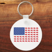 モーターサイクル・フラッグ・ウィング キーホルダー (正面)